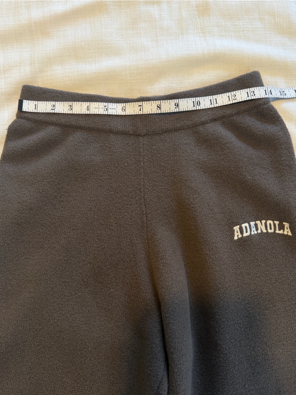 Adanola Varsity Knit Straight Leg Sweatpants Dark Cocoa Brown Size Small (tall) - Picture 11 of 13